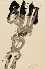Ohne Titel by Lucebert, Tuschpinsel auf Velin, sold Nov 2014
