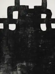 Gurutze Gorria III by Eduardo Chillida, 1984, Lithografie auf Arches-Velin, sold Nov 2014