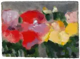 Klaus Fußmann, Rosen, Aquarell und Deckweiß auf handgeschöpftem Bütten
