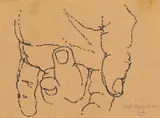 Eduardo Chillida, Mano (Hand), Tuschfeder auf Japan