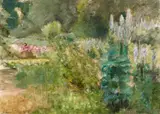 Max Liebermann, Der Staudengarten im Wannseegarten nach Nordwesten