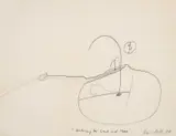 Dieter Roth, "Erscheinung bei Land und Meer", Bleistiftzeichnung