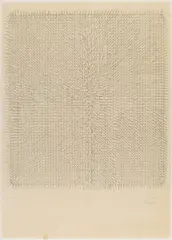 Ohne Titel by Günther Uecker, Serigrafie auf Karton, sold Nov 2014