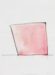 Ohne Titel by Michael Croissant, Aquarell und Kohle auf Papier, sold Nov 2014