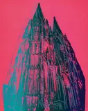 Andy Warhol, Cologne Cathedral, 1985, Farbserigraphie mit Diamantstaub auf leichtem Karton