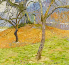 Joseph Kohlschein d.J., Herbstliche Landschaft, Öl auf Leinwand