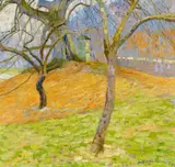 Joseph Kohlschein d.J., Herbstliche Landschaft, Öl auf Leinwand