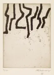 Aldati by Eduardo Chillida, 1967, Aquatinta auf Arches, sold Jun 2015