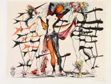 Femmes Fleurs by Salvador Dalí, Farblithografie auf Japan, sold Jun 2015
