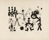 Aus: Album 13 by Joan Miró, Lithografie auf PUR FIL MARAIS (Wasserzeichen), sold Jun 2015