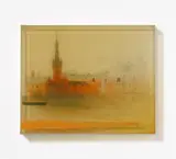 Douglas Swan, Air Düsseldorf, Mischtechnik auf Leinwand