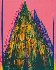 Cologne Cathedral by Andy Warhol, 1985, Farbserigraphie mit Diamantstaub auf leichtem Karton, sold Jun 2015