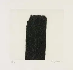 Heimaey I by Richard Serra, Radierung und transparentes Schutzspray auf Karton, sold Jun 2015