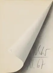 Blattecke by Gerhard Richter, Farboffset auf granuliertem Halbkarton, sold Jun 2015