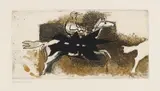 Georges Braque, Le Jockey, Radierung und Aquatinta auf BFK (Wasserzeichen)