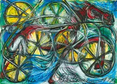 Ohne Titel by Antonius Hoeckelmann, Mischtechnik auf Kapa-Platte, sold Jun 2015