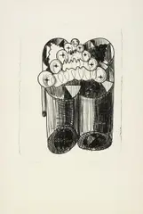 Dieter Roth, Eine Muse, Serie von 12 Lithografien auf Bütten