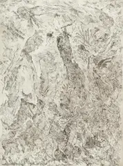 Aus: "Linien" by Bernard Schultze, Radierung auf HAHNEMÜHLE (Wasserzeichen), sold Jun 2015