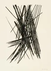 L 16 by Hans Hartung, Lithografie auf BFK RIVES, sold Jun 2015
