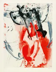 Ohne Titel by Fred Thieler, Lithografie auf Büttenkarton, sold Jun 2015