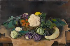 Gemüsestillleben by Karl Hofer, Öl auf Leinwand, sold Jun 2015