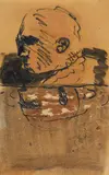 Rosemarie Trockel, Ohne Titel, Mischtechnik auf Velin