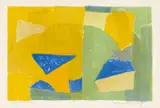 Composition jaune, verte, bleue et rouge by Serge Poliakoff, Farblithografie auf BFK RIVES (Wasserzeichen), sold Jun 2015