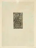Max Ernst, Zodiaque, Farbradierung und Prägedruck auf Lana