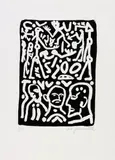 Ohne Titel by A. R. Penck, Lithografie auf BFK RIVES FRANCE (Wasserzeichen), sold Jun 2015
