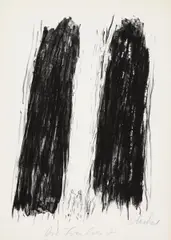 Freiheit by Günther Uecker, Lithografie auf Velin, sold Jun 2015