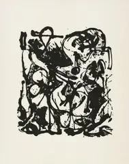 Ohne Titel by Jackson Pollock, Serigrafie auf Strathmore use either side (Trockenstempel), sold Jun 2015