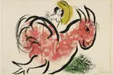 Marc Chagall, Le coq rouge, Farblithographie auf Velin