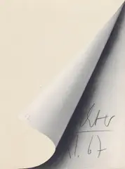 Blattecke by Gerhard Richter, Farboffset auf granuliertem Halbkarton, sold Nov 2015
