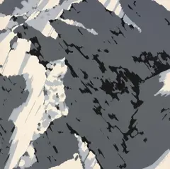 Schweizer Alpen I (A1) by Gerhard Richter, 1969, Farbserigrafie auf weißem Halbkarton, sold Jun 2015
