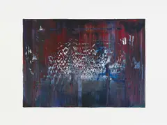 Abstraktes Bild by Gerhard Richter, 1990, Farboffset auf leichtem Karton, sold Jun 2015