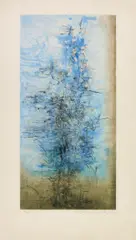 Ohne Titel by Zao Wou-ki, Farbige Aquatintaradierung auf Velin, sold Jun 2015