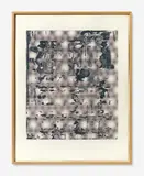 Graphit by Gerhard Richter, 2005, Serigrafie in vier Grautönen über Offsetdruck in Dunkelgrau und Grauviolett auf weißem Büttenkarton, sold Jun 2015