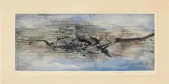Ohne Titel by Zao Wou-ki, Farbradierung auf Velin, sold Jun 2015