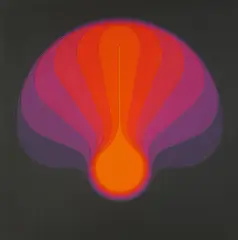 Karl Gerstner, "Color sound S. Jacques 5", Acryl auf Holzrelief