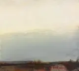 Klaus Fußmann, Ohne Titel (Landschaft), Mischtechnik auf Bütten