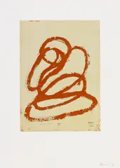Ohne Titel by Günther Förg, Konvolut von sechs farbigen Aquatintaradierungen auf CMF mit Stern im Kreis (Wasserzeichen), sold Jun 2015
