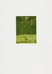 Black Palms by Peter Doig, Sechs Farbradierungen auf Velin, sold Jun 2015