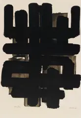 Lithographie Nr. 3 by Pierre Soulages, Lithografie auf Velin, sold Jun 2015