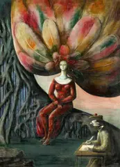 Mehr als Titania by Edgar Ende, Öl auf Leinwand, sold Jun 2015