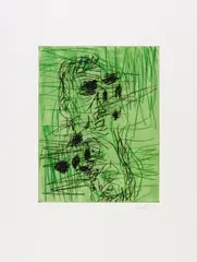 Ohne Titel by Georg Baselitz, Farbaquatinta auf Somerset England (Wasserzeichen), sold Jun 2015