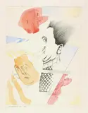 Ohne Titel by Stefan Klauke Jürgen und Wewerka, Aquarell über Radierung auf Velin, sold Jun 2015