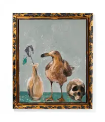 Möwe by Markus Lüpertz, Öl auf Leinwand, sold Jun 2015