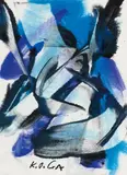 "Bolly II" by Karl Otto Götz, Gouache auf Aquarellkarton, sold Jun 2015