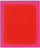 Rupprecht Geiger, Element Rot - Das zentrale Rot, Farbserigrafie (beidseitig; verso mit typografischen Eindrucken) auf leichtem Karton