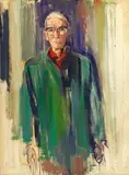 Anton Räderscheidt, Selbstporträt, Öl auf Leinwand